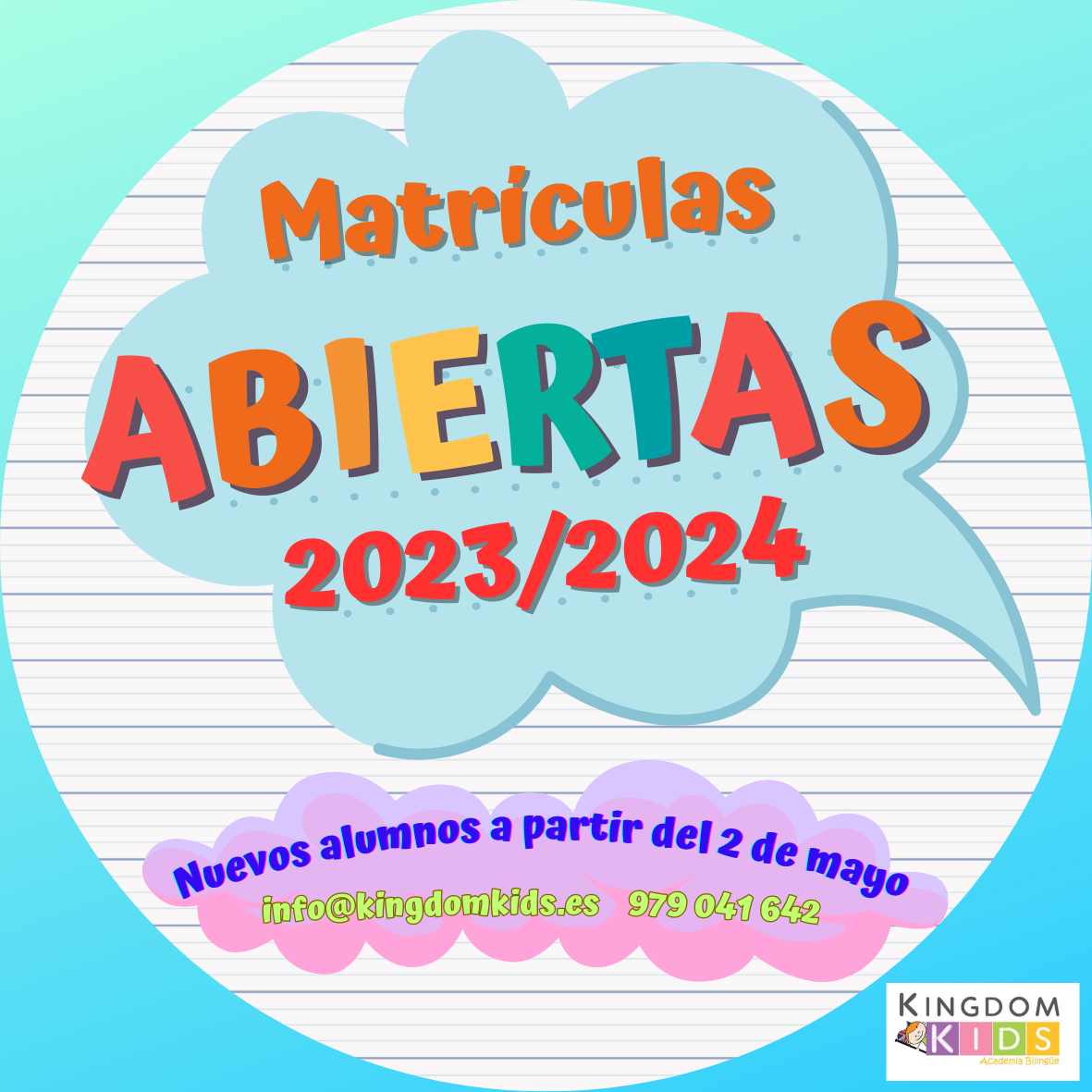 matrículas abiertas 2324