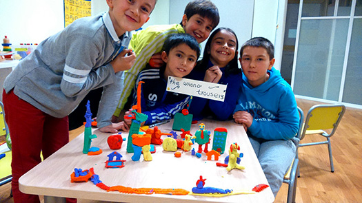 Jugando a las películas en inglés